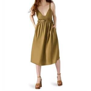 chinese dress ladies Luna dress heather linen by Steve Madden